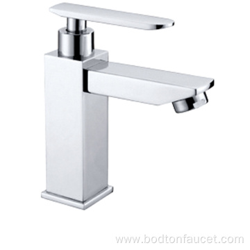 Single cold brass basin faucet